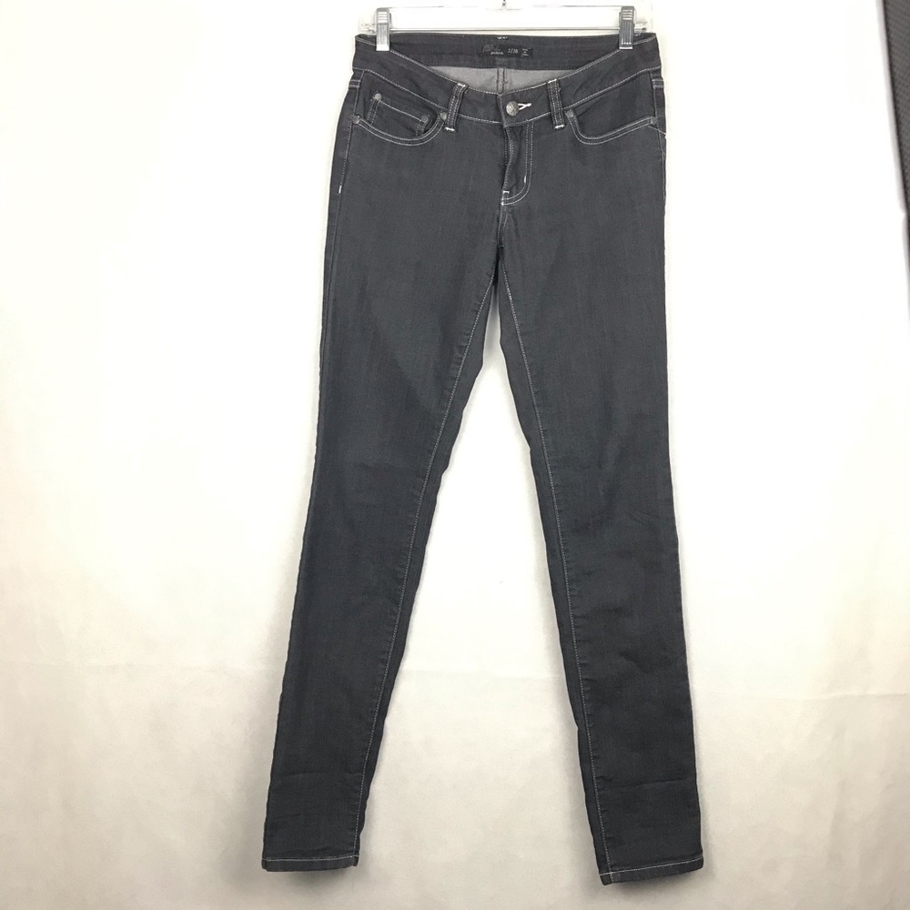 PRANA Gray Skinny Jeans Size 2/26 Cotton Blend Basic Casual Classic Streetwear